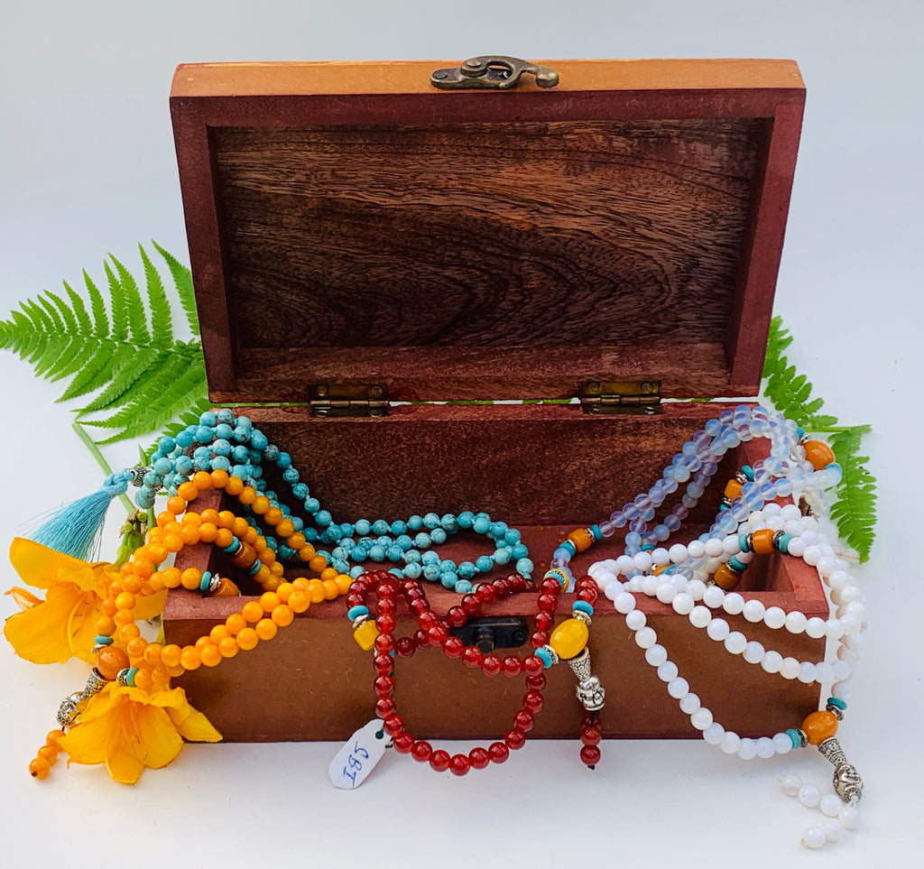 Fatima Hand Carved Jewelry Trinket Keepsake Wooden Storage Box - DharmaObjects