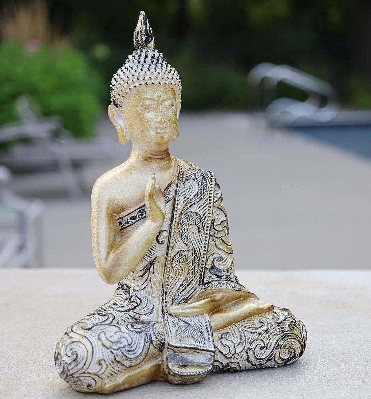 Blessing Buddha Statue Buddha Statue for Home Meditation Gift 8 Inches Tall - DharmaObjects