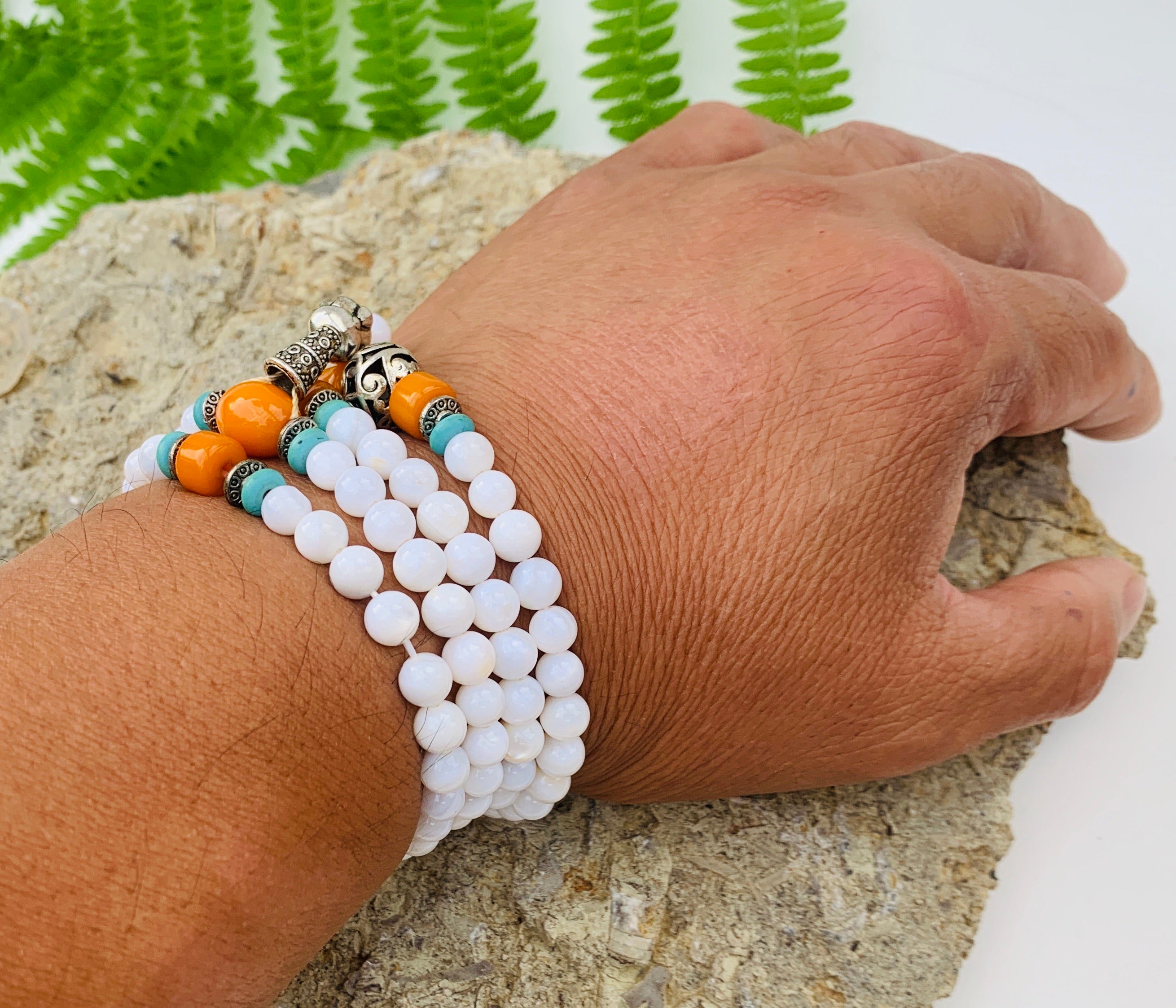 Glass 108 Beads Prayer Mala - DharmaObjects