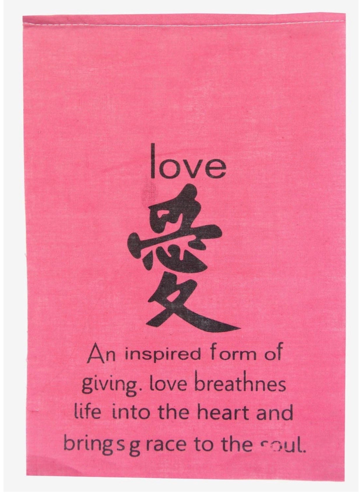 All Natural Handmade Tibetan Style Affirmation Flags - Peace, Happiness, Courage, Love, Tranquility, Wisdom - DharmaObjects