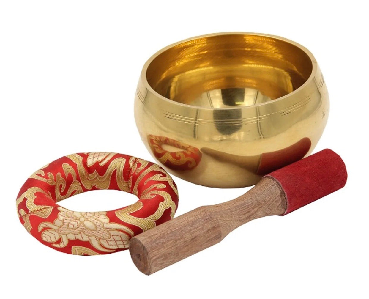 Large Tibetan Singing Bowl Complete Set - DharmaObjects