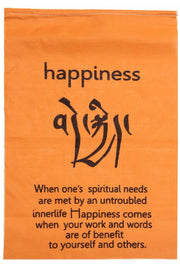 Handmade Tibetan Affirmation Prayer Flags - Peace, Happiness, Courage, Love, Tranquility, Wisdom