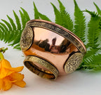 Copper Bowl Smudge, Charcoal, Incense Burner, Ritual Altar Bowl, Offering Bowl. - DharmaObjects
