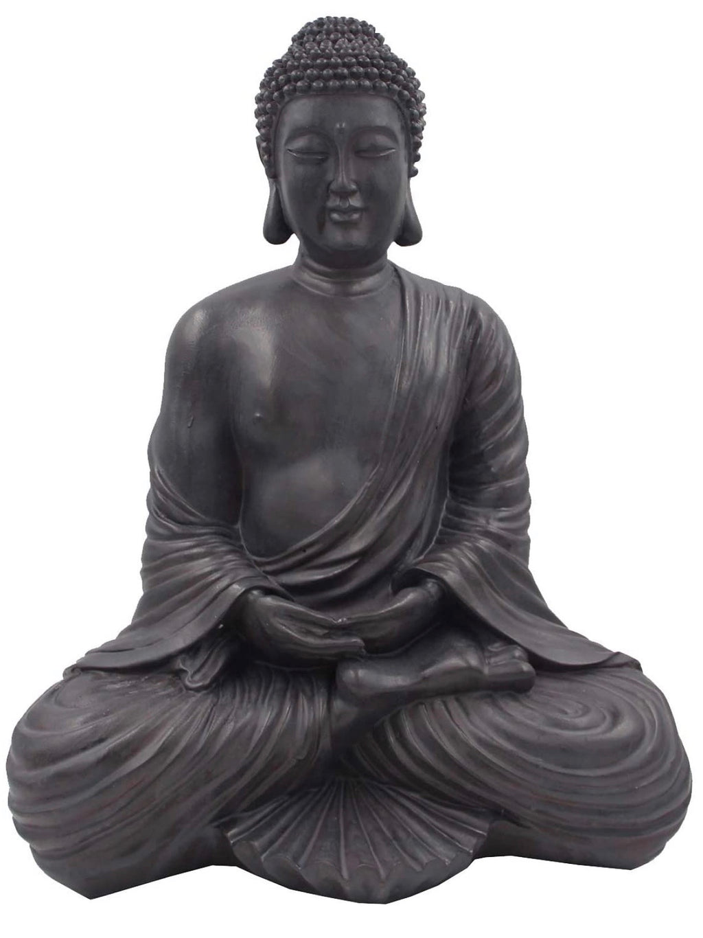 Meditating Buddha Mindfulness Peace Harmony Statue 16” Tall - DharmaObjects
