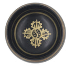 Tibetan Extra Large Heavy Meditation Om Mani Padme Hum Singing Bowl With Mallet and Silk Cushion - DharmaObjects