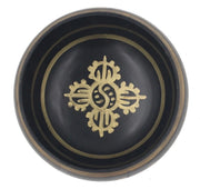 Tibetan Extra Large Heavy Meditation Om Mani Padme Hum Singing Bowl With Mallet and Silk Cushion