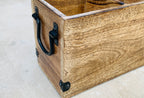 Rustic Country Style Wooden Utensil Cooking Tools Holder - DharmaObjects