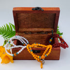 Fatima Hand Carved Jewelry Trinket Keepsake Wooden Storage Box - DharmaObjects