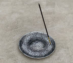 Premium Tibetan Plate Incense Burner Holder Made from Recycled Aluminum 3 in 1. - DharmaObjects