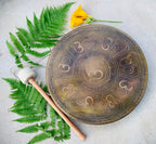 Tibetan Om Gong Diameter Handmade, Temple Gong Healing, Mindfulness Meditation - DharmaObjects