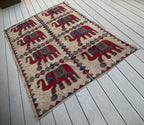 Indian Elephants Tapestry 80” X 50” - DharmaObjects