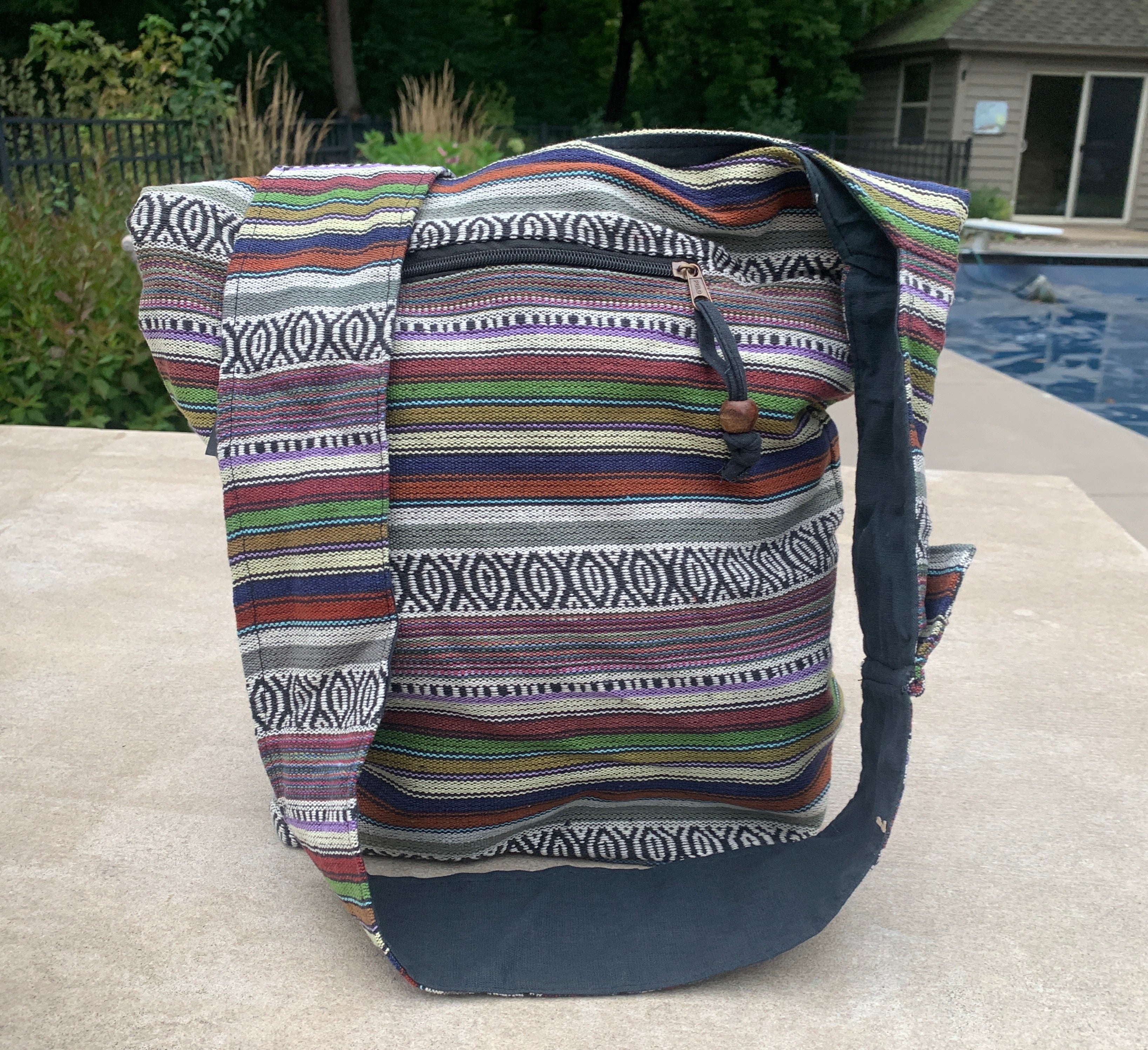 Handloom Hobo Bohemian Sling Crossbody Bag - DharmaObjects