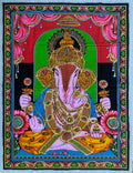 Lord Ganesh Ganesha Tapestry Wall Hanging Decor 30" X 43” - DharmaObjects