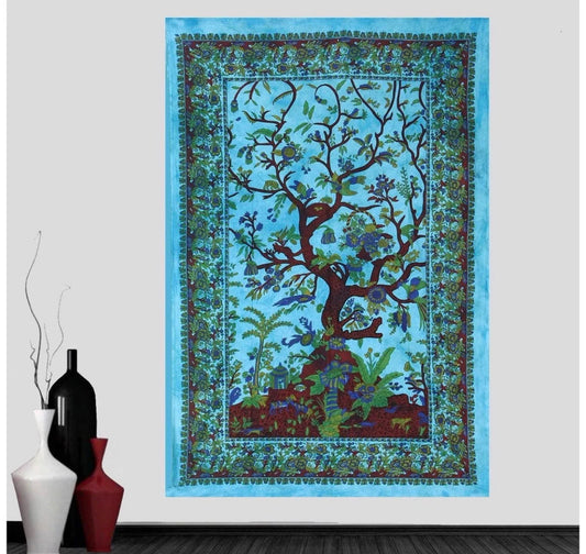 Tree Of Life Tapestry Wall Hanging Decor 80”X50”