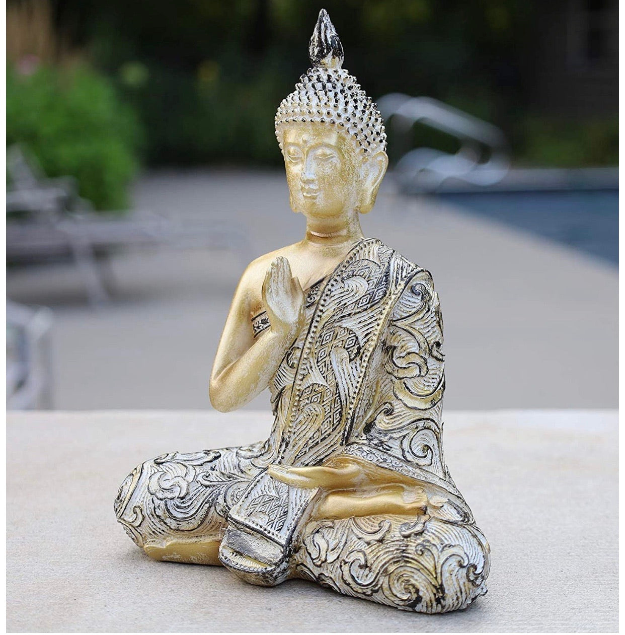 Blessing Buddha Statue Buddha Statue for Home Meditation Gift 8 Inches Tall - DharmaObjects