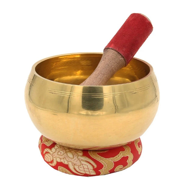 Large Tibetan Singing Bowl Complete Set