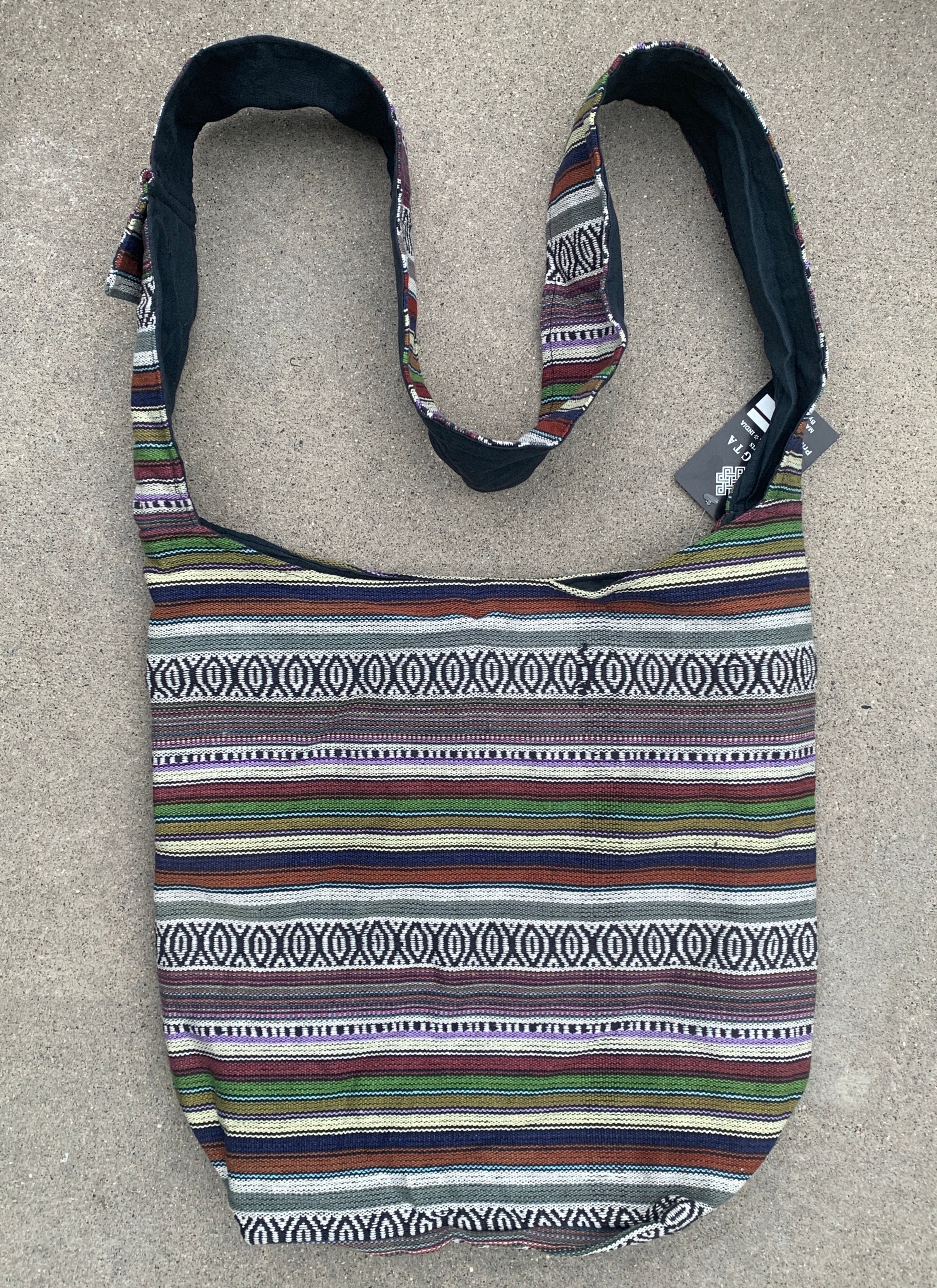 Handloom Hobo Bohemian Sling Crossbody Bag - DharmaObjects