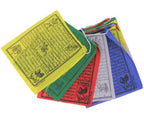 Tibetan Buddhist Prayer Flags Indoor Outdoor Wind Horse Prayer Flags - Pack of 25 Flags - DharmaObjects