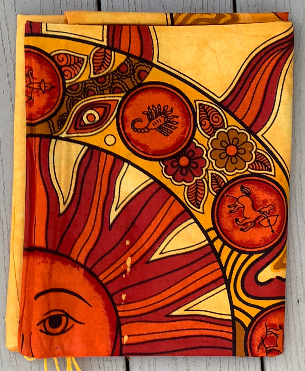 Sun Zodiac Tapestry Wall Decor Hanging 80”X50” - DharmaObjects