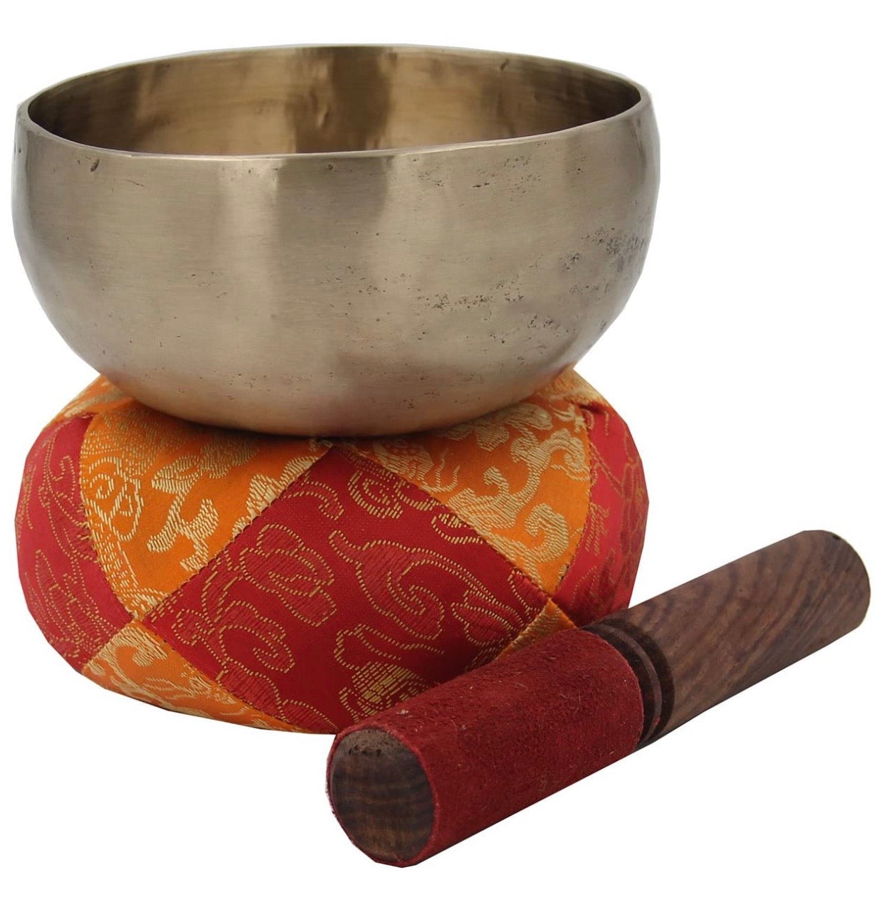 Hand Hammered Zen 5 Inches Singing Bowl Complete Set - DharmaObjects