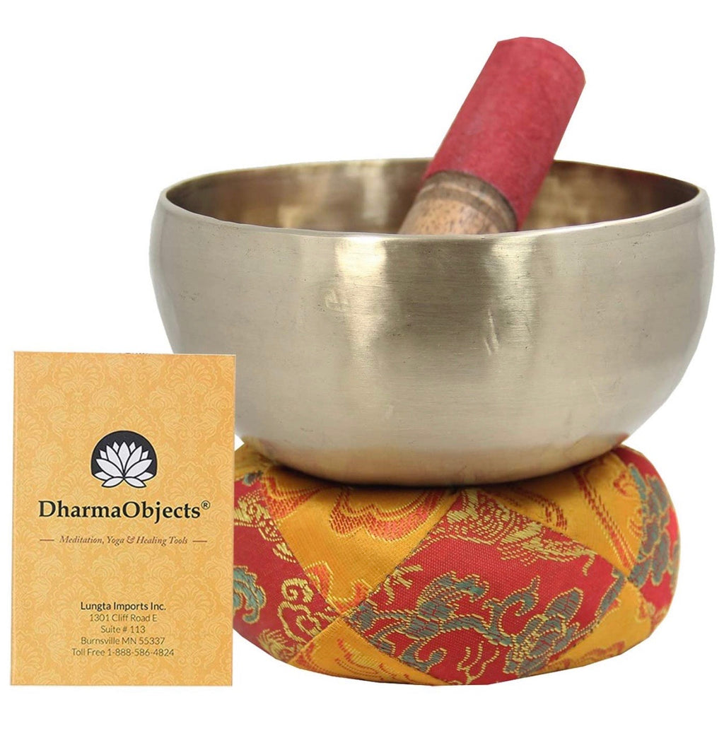 Hand Hammered Zen 5 Inches Singing Bowl Complete Set - DharmaObjects