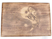 Large Solid Mango Wood Hand Carved Prayer Puja Shrine Altar Meditation Table