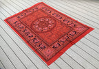 Elephant Mandala Tapestry 80”X50” Red - DharmaObjects