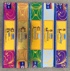 Satya Natural - Set of 5 With Burner - Lavender, Jasmine, Chanda, Rose and Patchouli 15 Grams - DharmaObjects
