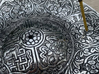 Premium Tibetan Plate Incense Burner Holder Made from Recycled Aluminum 3 in 1. - DharmaObjects
