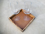 Set of 3 Nesting Country Style Wooden Serving Trays - DharmaObjects