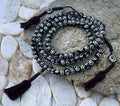 Tibetan Spiral DZI 108 Bone Beads Mala With Counter Meditation and Yoga - DharmaObjects