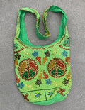 Hobo Hippie Bohemian Sling Crossbody Peace Sign Purse Bag - DharmaObjects