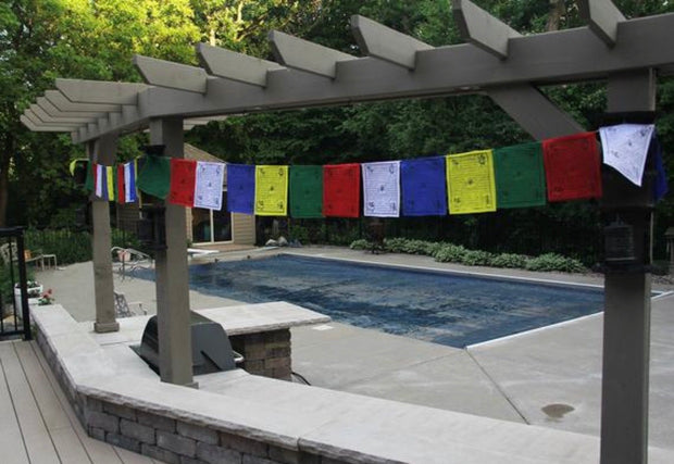 Tibetan Buddhist Prayer Flags Indoor Outdoor Wind Horse Prayer Flags - Pack of 25 Flags