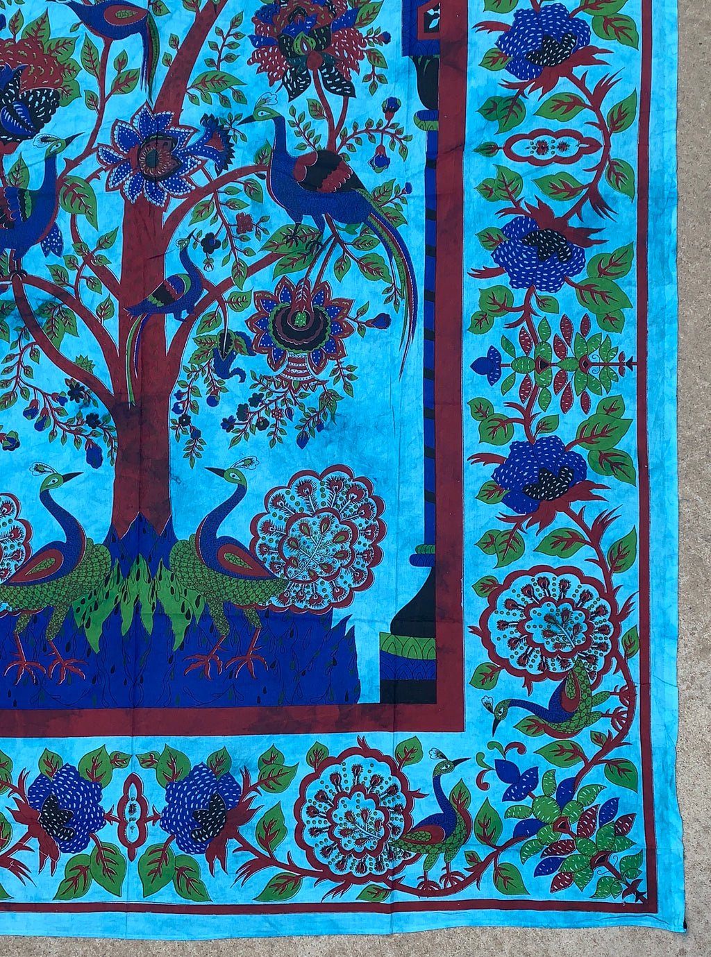 Temple Tree Of Life Tapestry Wall Hanging Decor 85” X 55" - DharmaObjects