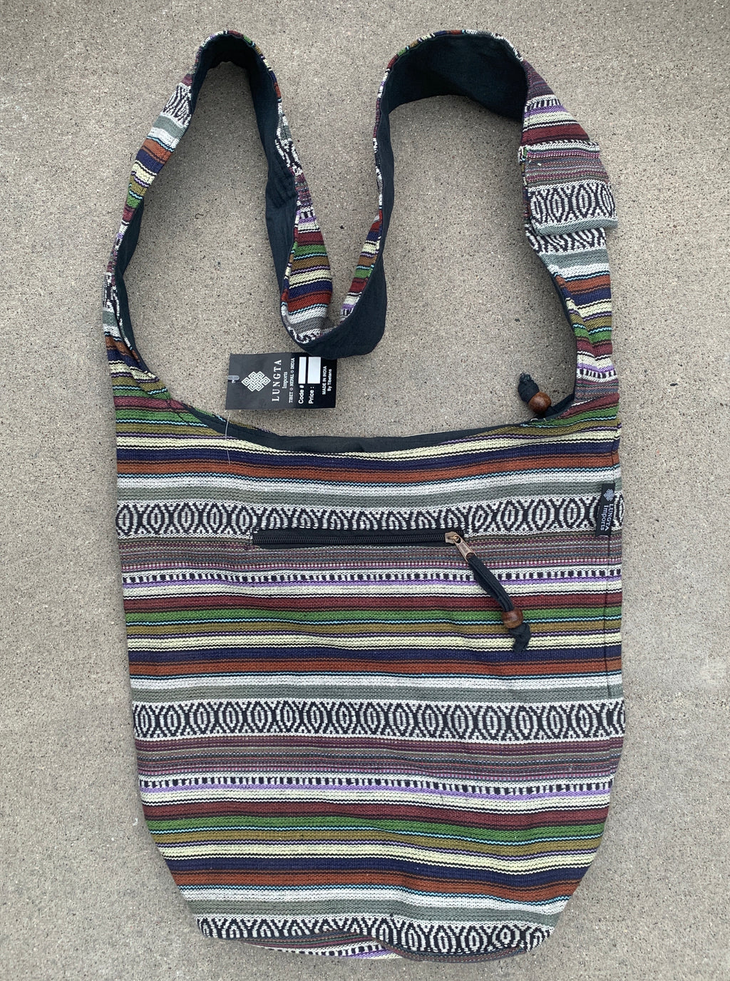 Handloom Hobo Bohemian Sling Crossbody Bag - DharmaObjects