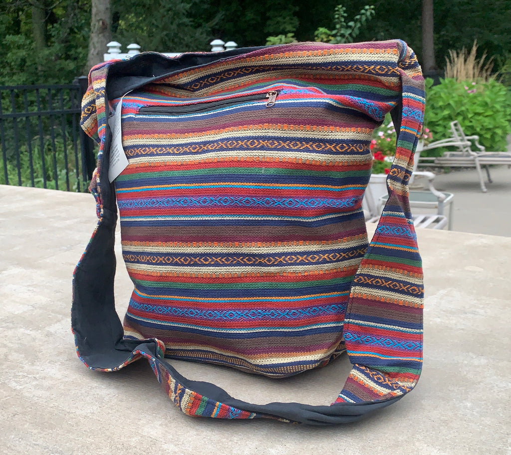 Handloom Hobo Bohemian Sling Crossbody Bag - DharmaObjects
