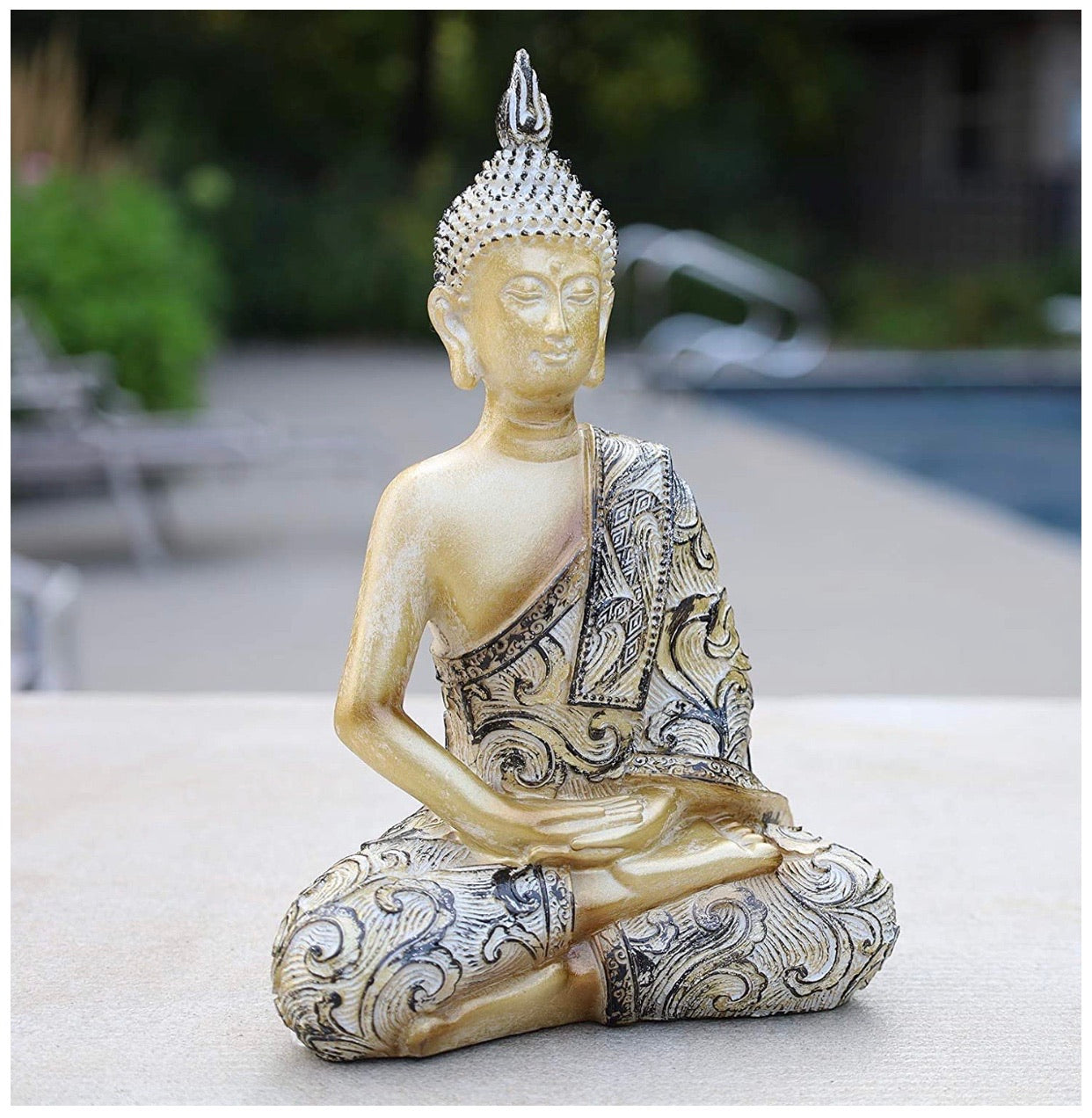 Meditation Buddha Statue for Home 8 Inches Tall - DharmaObjects