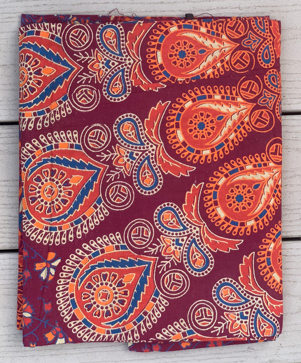 Lotus Mandala Tapestry Wall Hanging Decor 80”X50” Maroon - DharmaObjects