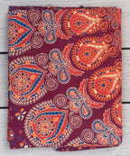 Lotus Mandala Tapestry Wall Hanging Decor 80”X50” Maroon - DharmaObjects
