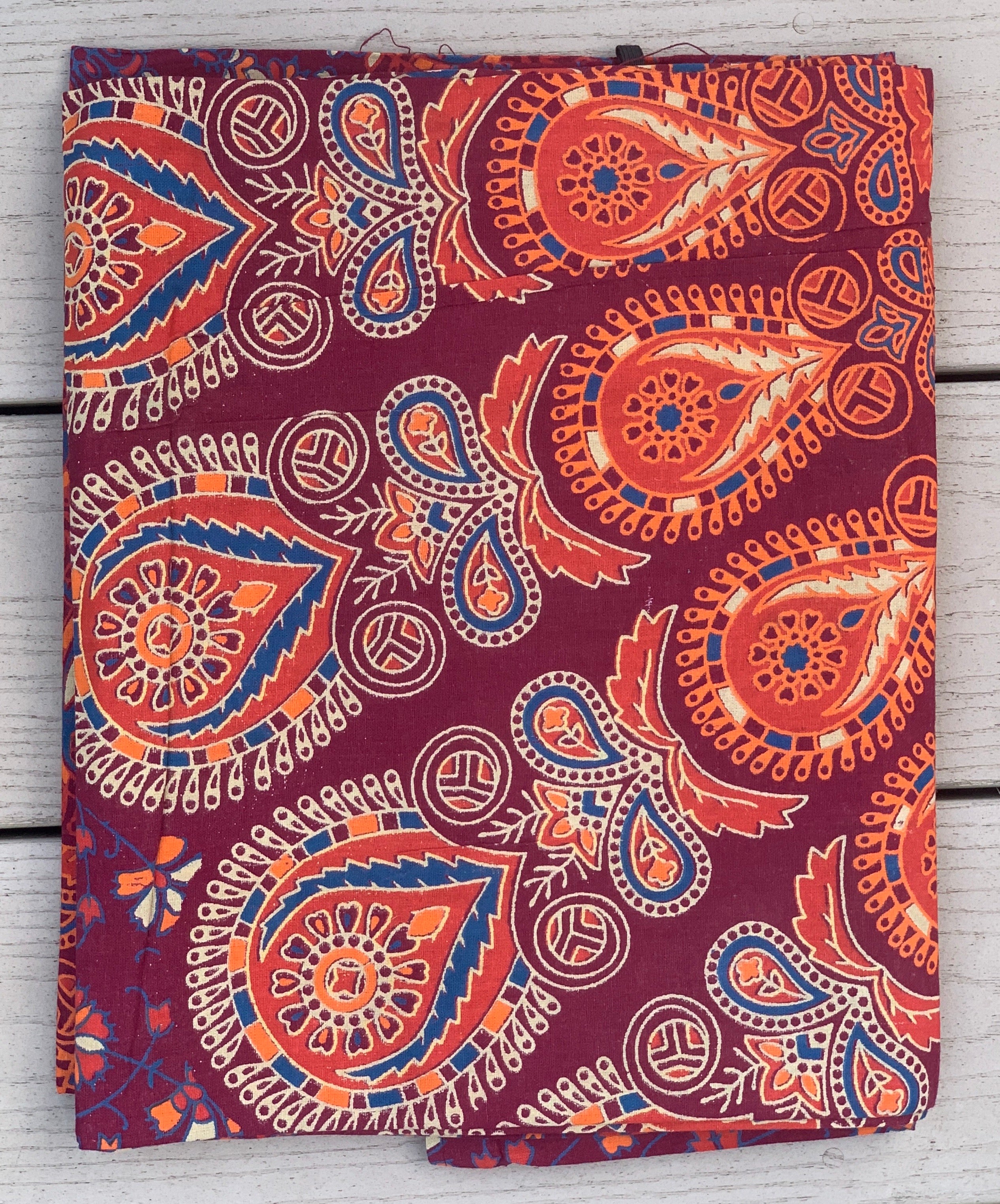 Lotus Mandala Tapestry Wall Hanging Decor 80”X50” Maroon - DharmaObjects