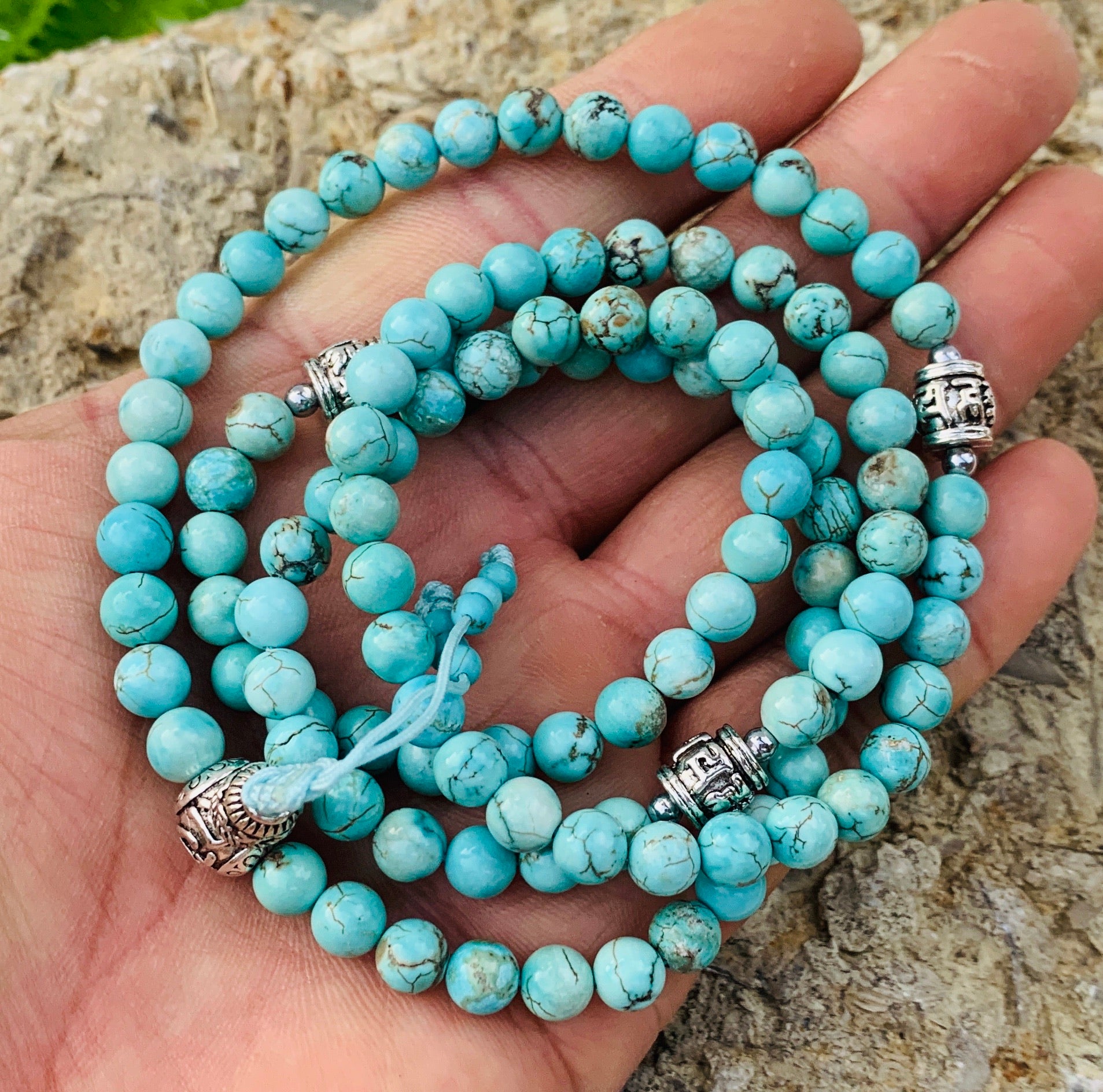 Gemstone 108 Beads Mala Prayer Beads - DharmaObjects