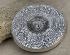 Premium Tibetan Plate Incense Burner Holder Made from Recycled Aluminum 3 in 1. - DharmaObjects