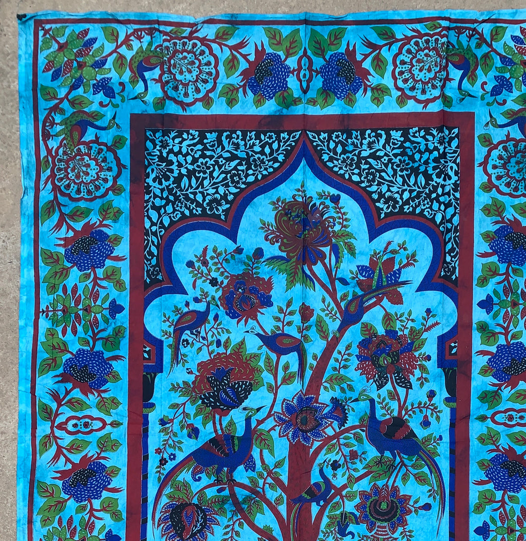 Temple Tree Of Life Tapestry Wall Hanging Decor 85” X 55" - DharmaObjects