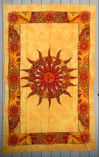 Sun Zodiac Tapestry Wall Decor Hanging 80”X50” - DharmaObjects