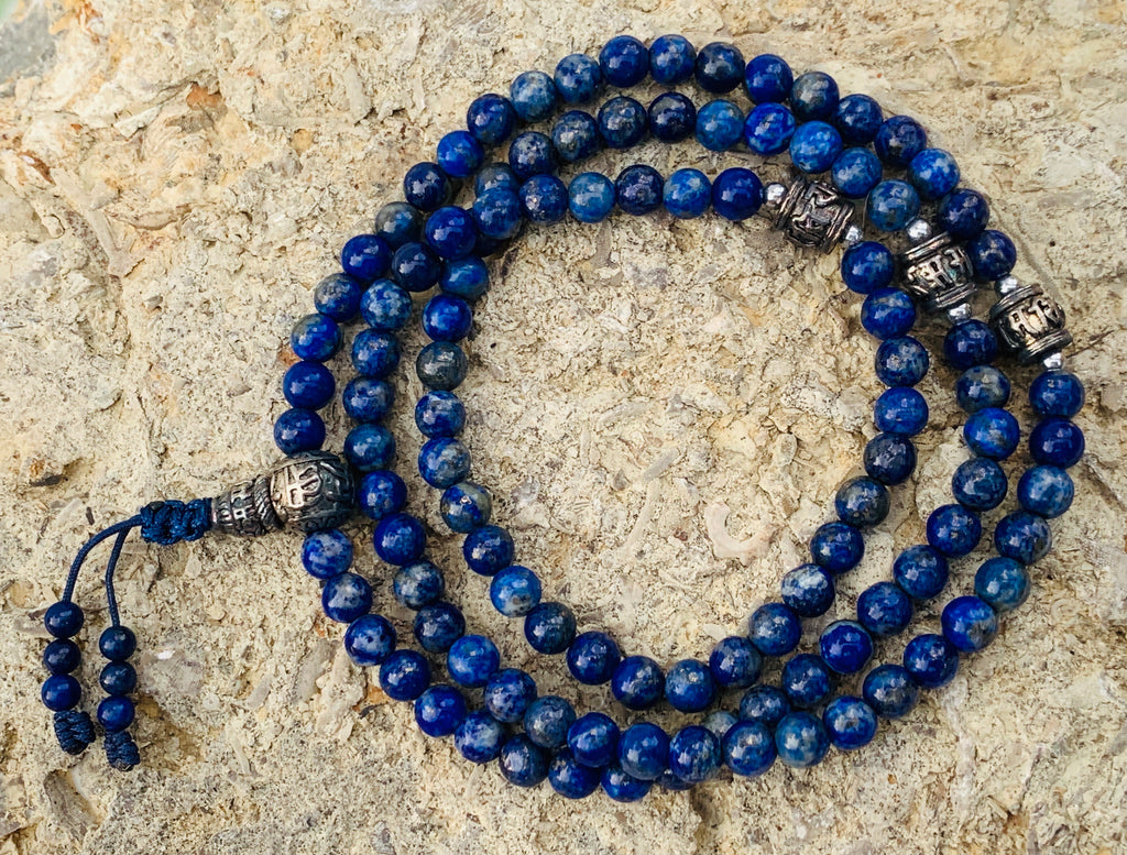 Gemstone 108 Beads Mala Prayer Beads - DharmaObjects